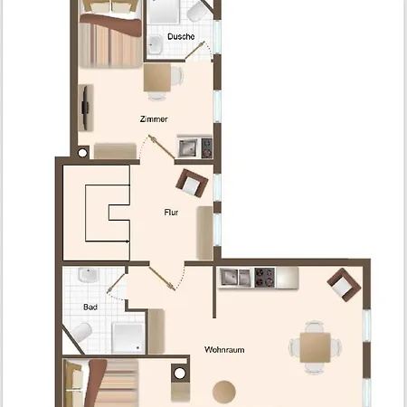 公寓 Charmante 2 Im Schmoellerhaeuschen 斯塔德特·卫恩